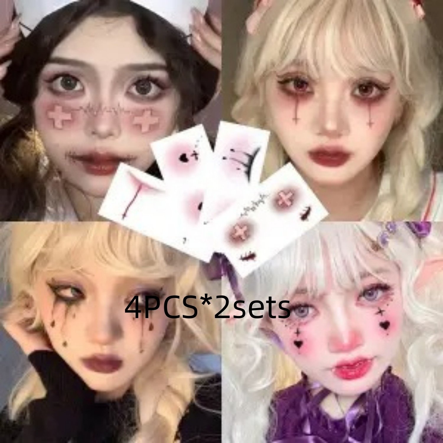 Stickers maquillage tatouage – larmes de sorcière / Witch Tears Makeup Tattoo Stickers – Image 7