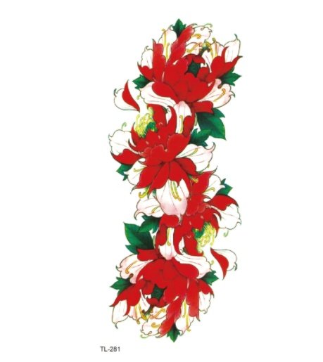 Tatouage éphémère fleur – autocollant waterproof longue durée / The Other Side Flower Tattoo Stickers Waterproof Tattoo – Image 8