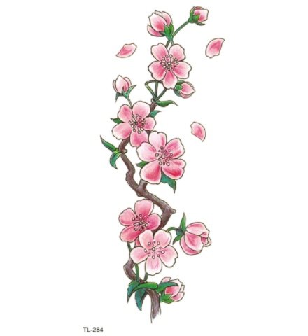 Tatouage éphémère fleur – autocollant waterproof longue durée / The Other Side Flower Tattoo Stickers Waterproof Tattoo – Image 10