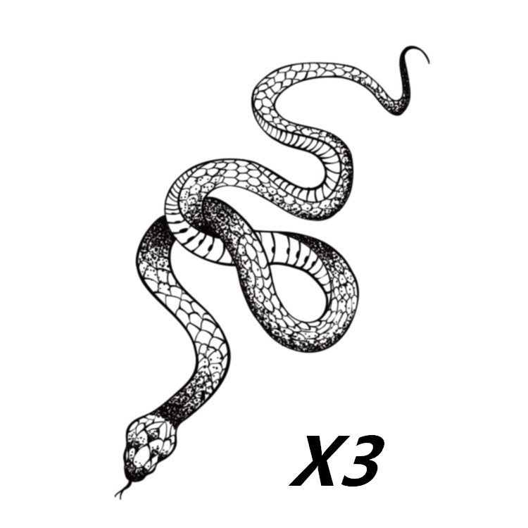 Tatouage temporaire semi-permanent 2 semaines – motif serpent et fleur, Herbal Juice / Hazelnut Honpo Dark Snake Flower Arm Tide Semi-permanent Two Weeks Herbal Juice Tattoo Sticker – Image 6