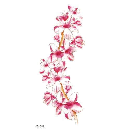 Tatouage éphémère fleur – autocollant waterproof longue durée / The Other Side Flower Tattoo Stickers Waterproof Tattoo – Image 5